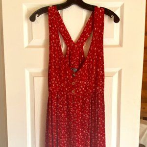 W's ÷2 label Size M Red Floral Mini Sundress